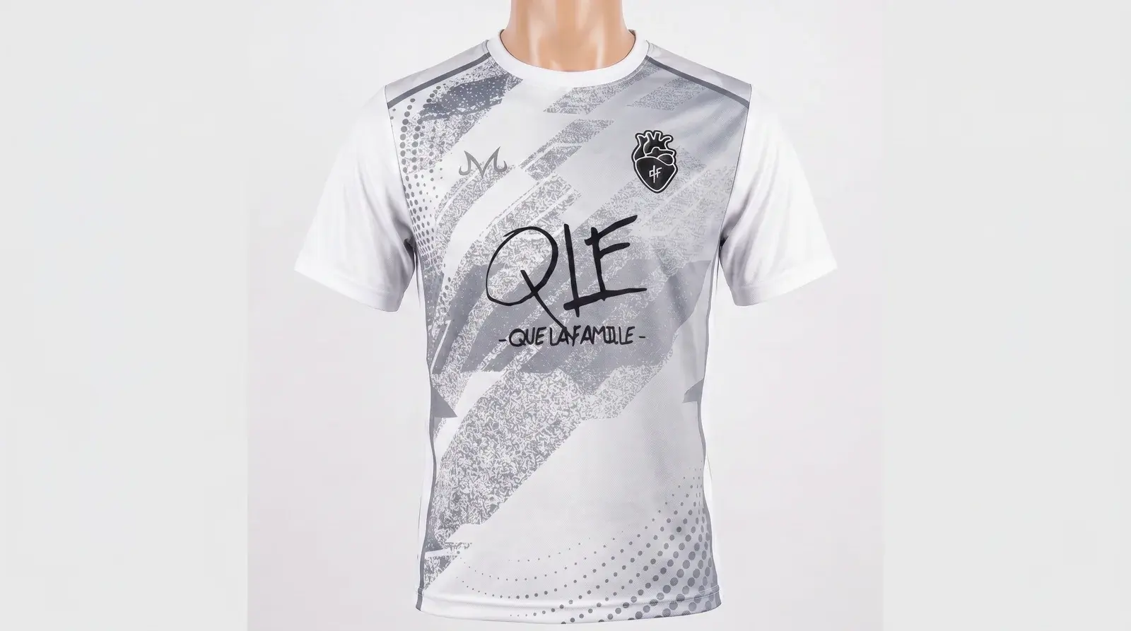 Maillot QLF Blanc porté de face