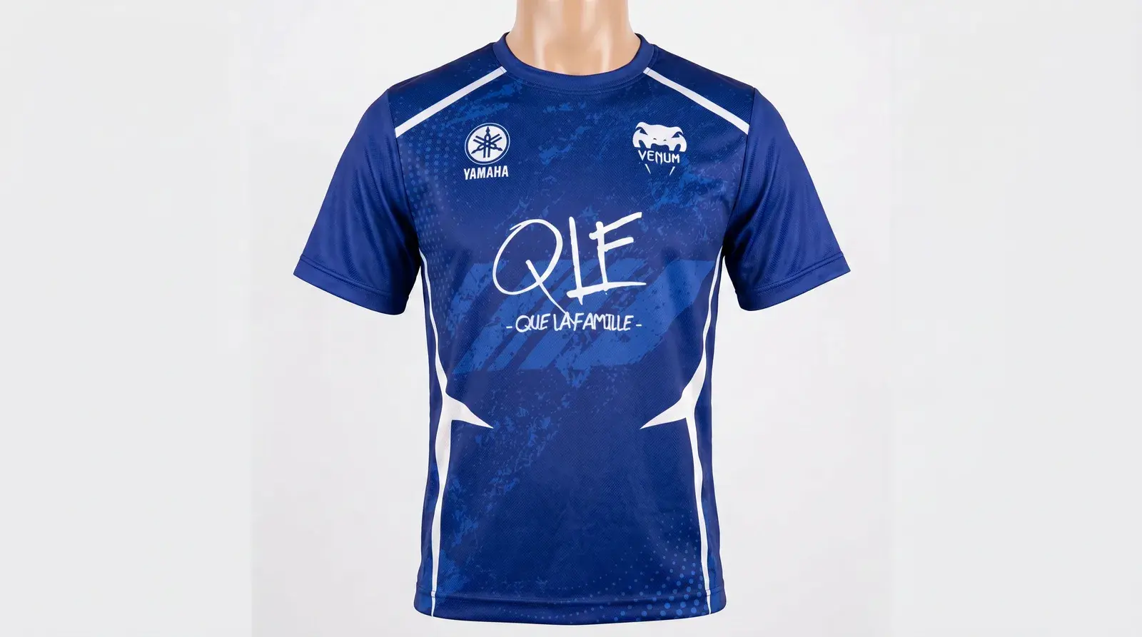 Maillot QLF Bleu porté de face